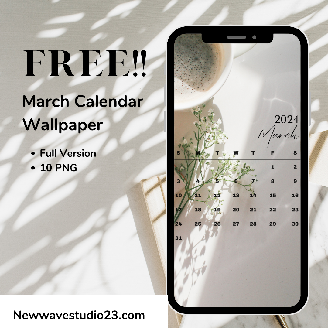 March Calendar Wallpaper: Embrace Spring with Fresh Beginnings